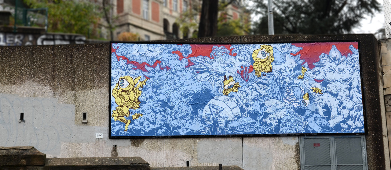 Collage de Inconnu, Décembre 2014 — M.U.R Saint-Étienne