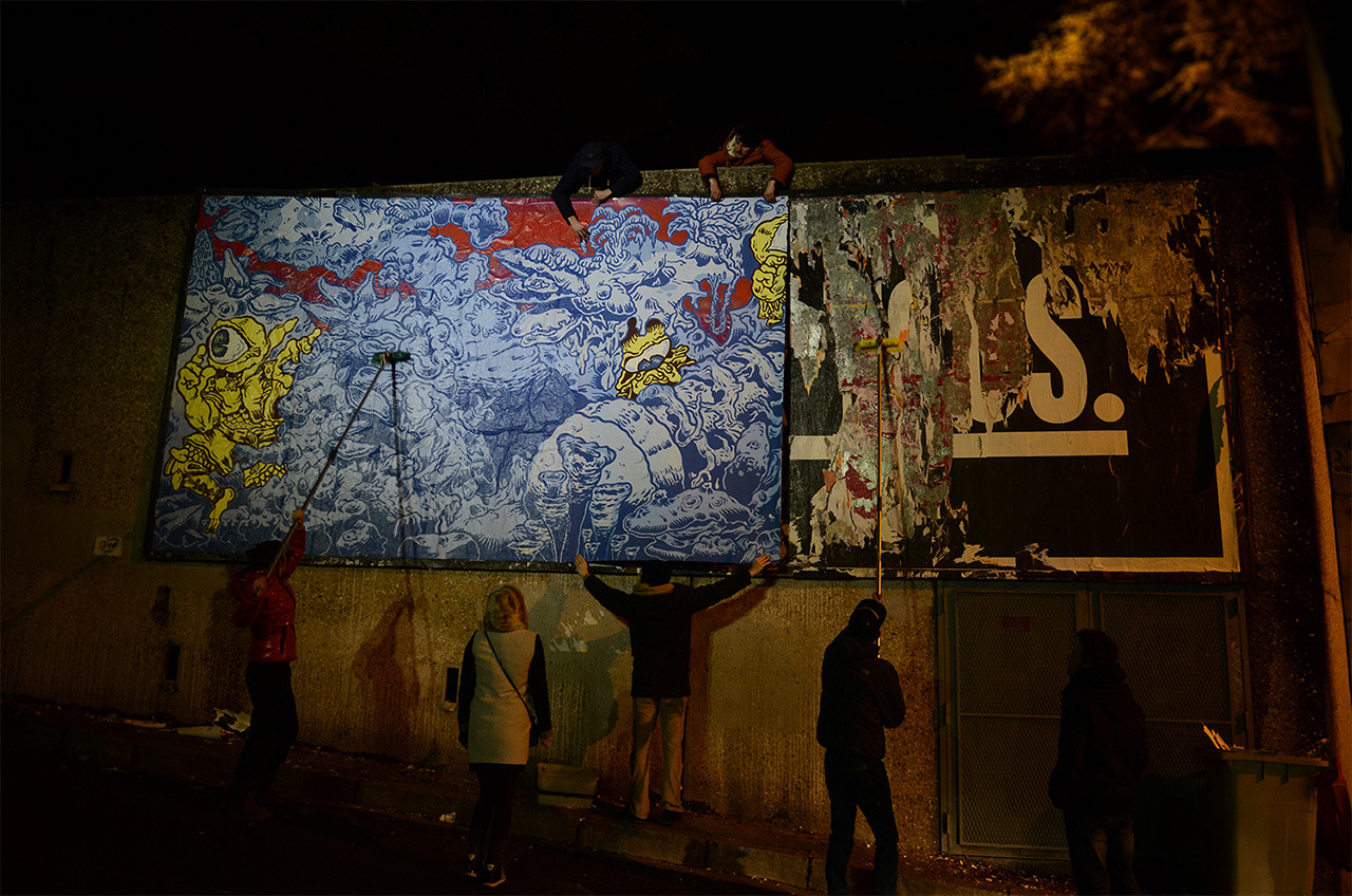 Collage de Boyane, Décembre 2014 — M.U.R Saint-Étienne