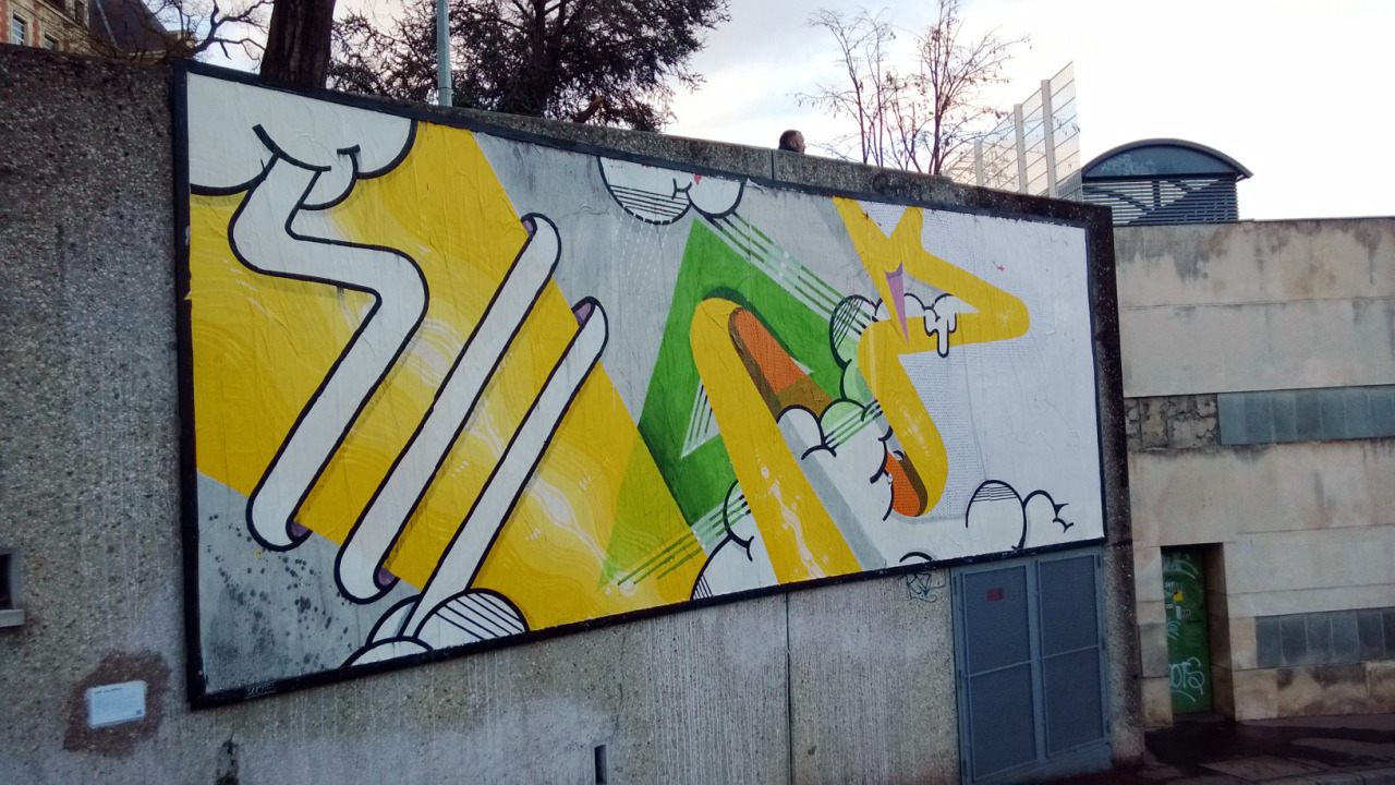 Collage de Peok, Janvier 2014 — M.U.R Saint-Étienne