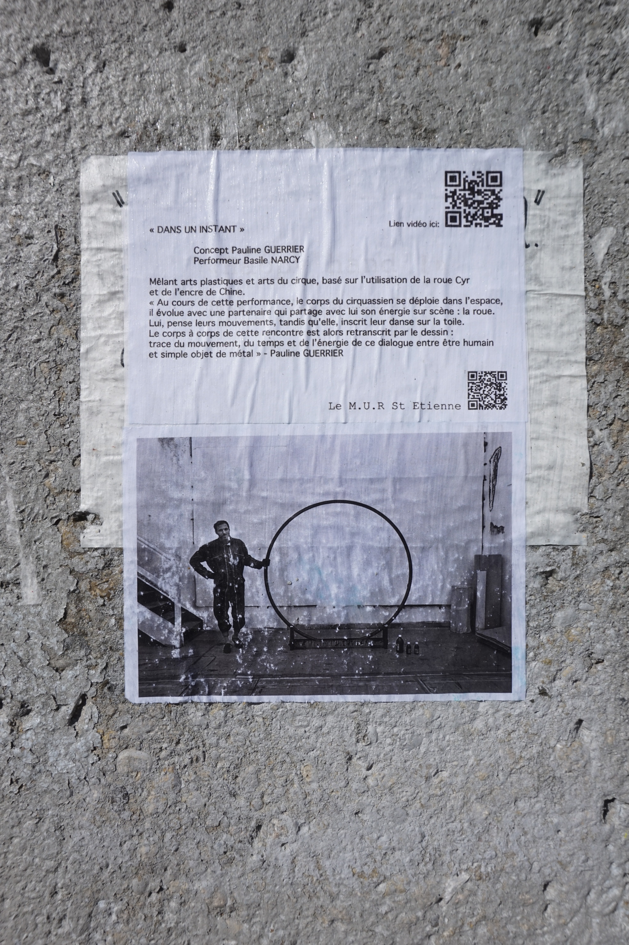 Collage de Basile Narcy, Octobre 2023 — M.U.R Saint-Étienne