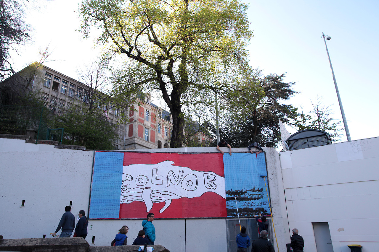 Collage de Philippe Louisgrand, Avril 2017 — M.U.R Saint-Étienne