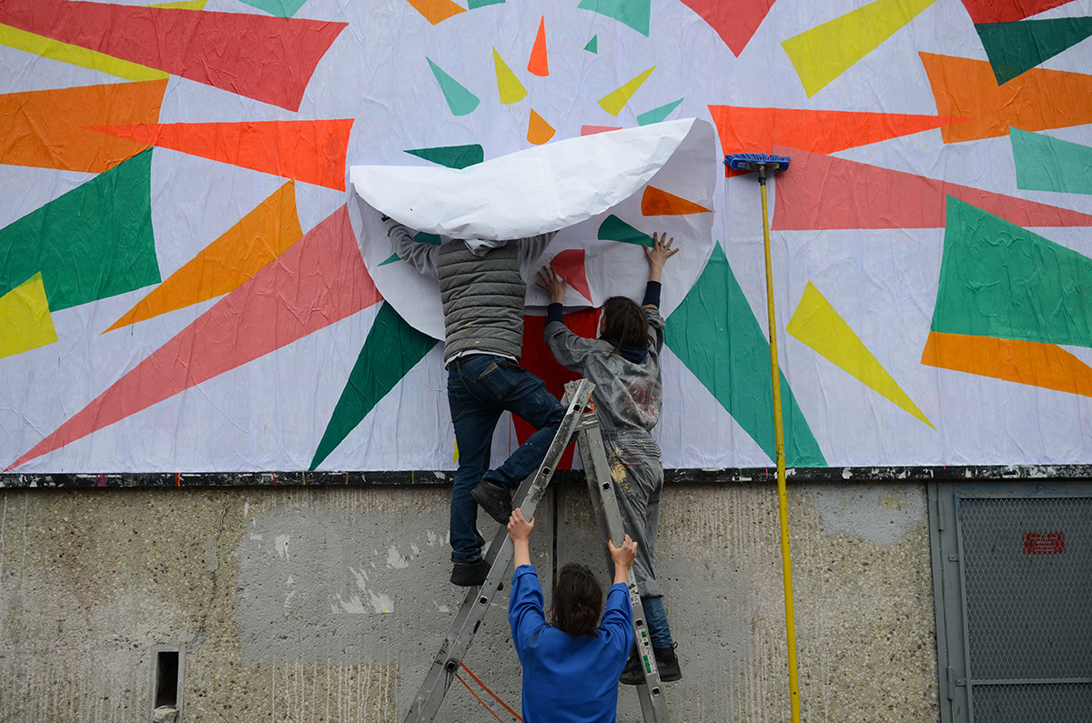 Collage de Surfil, Mai 2015 — M.U.R Saint-Étienne